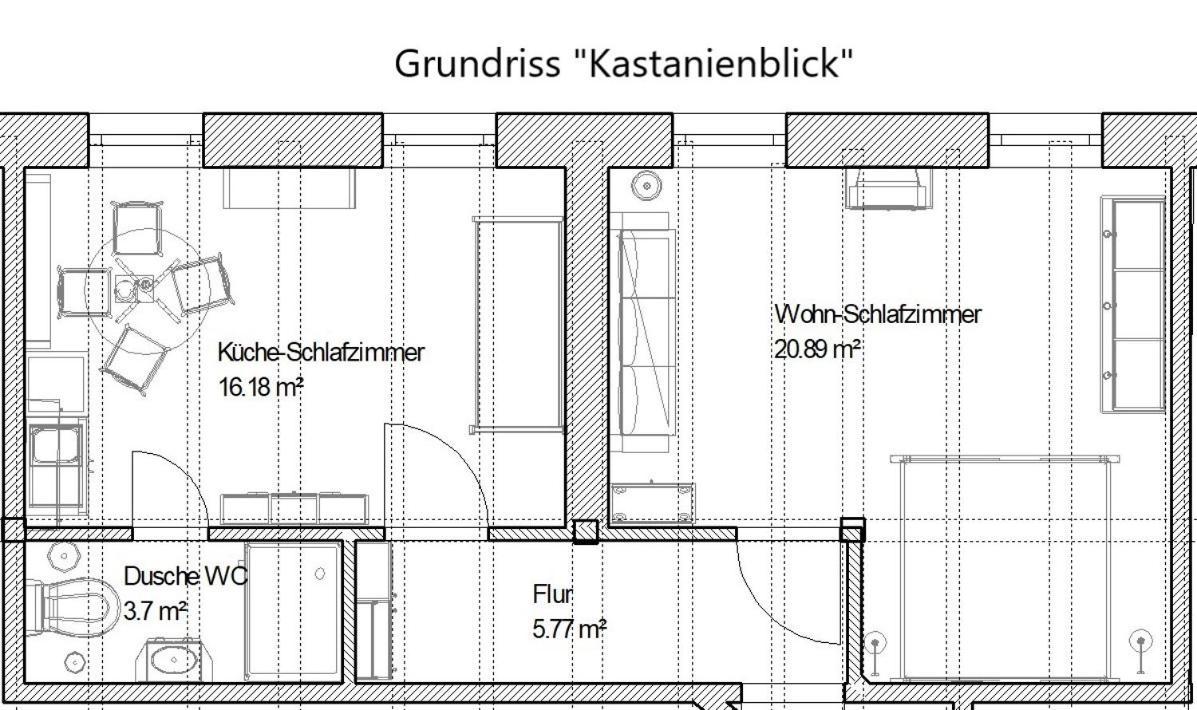 Ferienwohnung Kastanienblick Oder Parkblick, Oder Unser Radlerzimmer! Ziethen  Exterior photo